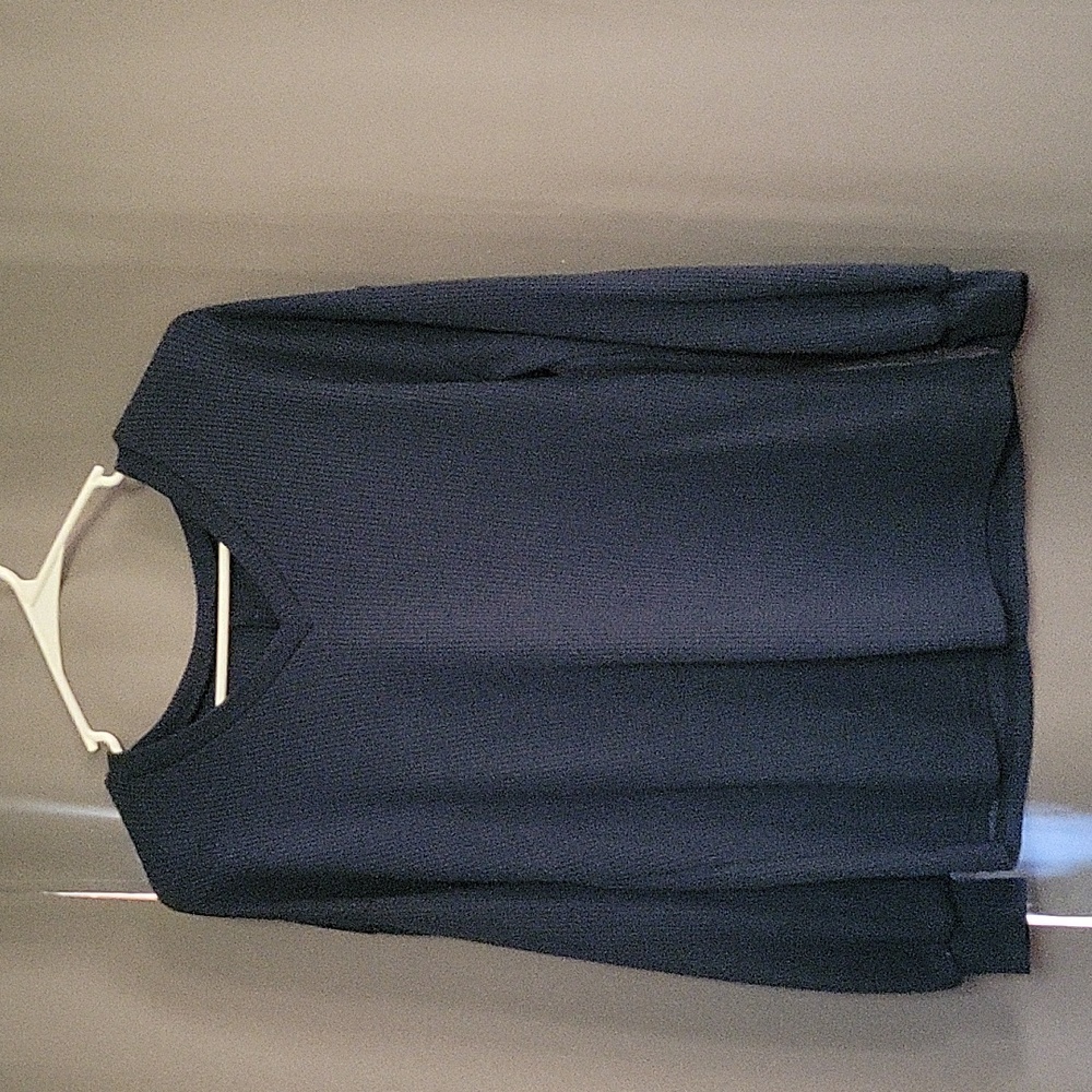 Long sleeve waffle knit tee